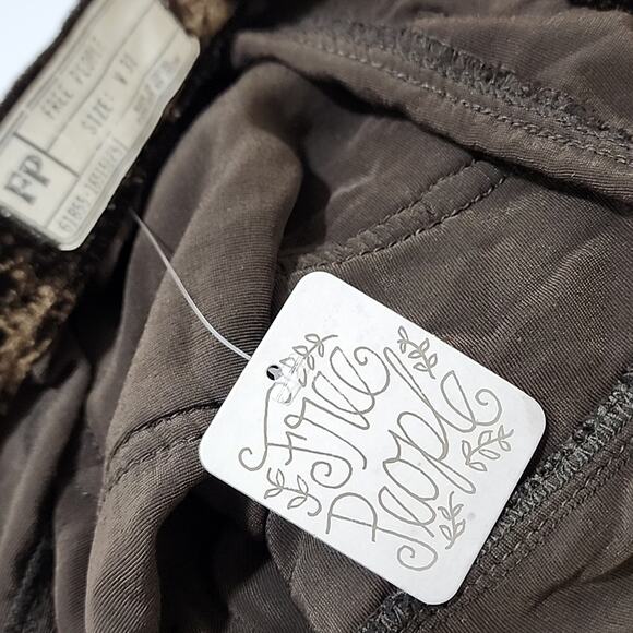 NWT Free People Silk Velour Extreme Wide Leg Size 31 Pants - Picture 8 of 9